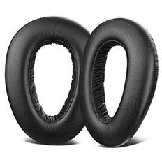 SOULWIT Protein Leder Ersatzpolster Ersatz Ohrpolster für Sennheiser PXC480, PXC550, PXC 550-II, MB660 UC, MB 660 MC, Polster mit Geräuschisolierung Foam