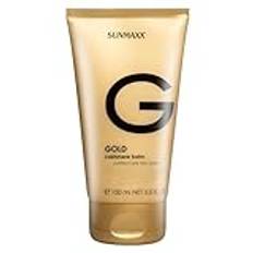 SUNMAXX guld kashmir balsam perfekt pre tan care – anti-age garvning accelerator utan brun självbrun, fräsch doft, medium garvning, dermatologiskt testad, för alla hudtyper, 150 ml