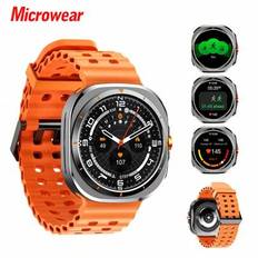 Watch Ultra MA27 Smart Watches HD Screen Herr Dam Sportklocka, Ta emot samtal, Kompass, NFC-åtkomstnycklar, GPS-navigeringsväg, Kompass, Blodtryck Pul (En-Storlek)