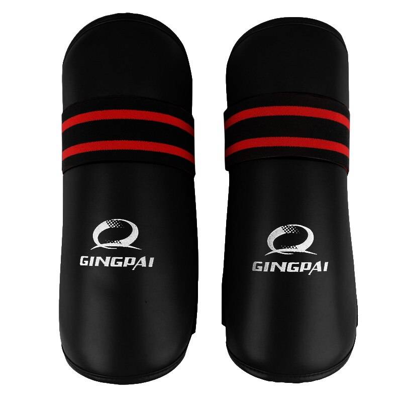 Mma shin guard shank protector kickboxing grappling shin pads sport gear benvakter barn vuxenutbildning boxning muay thai sanda - Svart / L 170cm to 190cm