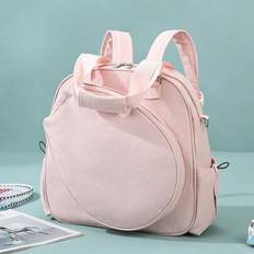 Fashionable Backpack, Crossbody Bag, Handbag, Sports Bag For Women And Men, Suitable For Tennis, Badminton - Pink