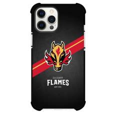 NHL Calgary Flames Phone Case For iPhone Samsung Galaxy Pixel OnePlus Vivo Xiaomi Asus Sony Motorola Nokia - Team 1999 Logo Stripe Background