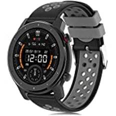 Amazfit GTR 47mm Klockarmband, 22mm Silikon Armband Ersättningsband för Amazfit Pace/Amazfit Stratos/Amazfit GTR 47mm/Amazfit GTR 2/GTR 2e