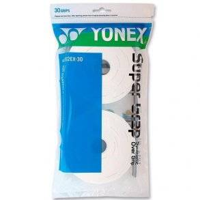 Yonex Super grap 30 -  Hvidt. prøv Tactic Delux greb 0,60mm. Lidt bedre end YY