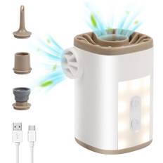 Portable Air Pump Wireless Electric Air Pump with LED Light Rechargeable Battery Air Mattress Pump vit