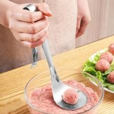 Transhome köttbullar sked rostfritt stål non-stick köttbullar matlagningsverktyg kök prylar och tillbehör