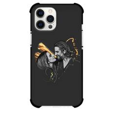 A Star Is Born Phone Case For iPhone Samsung Galaxy Pixel OnePlus Vivo Xiaomi Asus Sony Motorola Nokia - A Star Is Born Born Bradley Cooper And Lady Gaga Sketch On Black Background