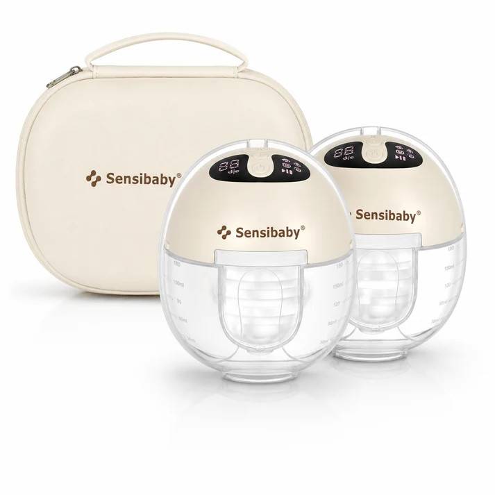Sensibaby Twinflow Duo handsfree bröstpump + lyxig väska