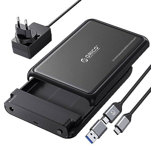 ORICO 3.5" USB-C Gehüüs Für SATA HDD & SSD Bis 20 TB Schwarz
