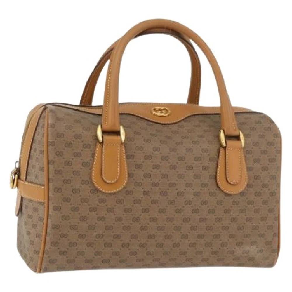 Gucci Vintage Pre-owned Vintage Håndtaske - Vintage - Dame - Beige - ONE SIZE - Uld