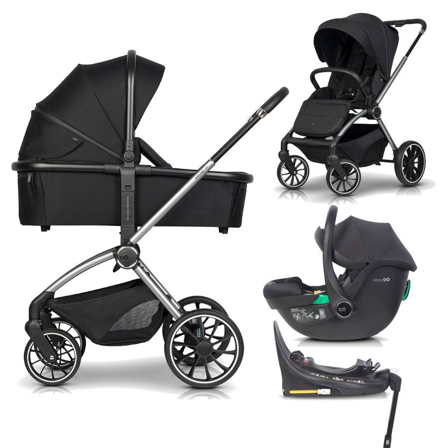 EasyGo Giro inkl. Babyskydd Buz Pro 360 + Swivel isofix bas
