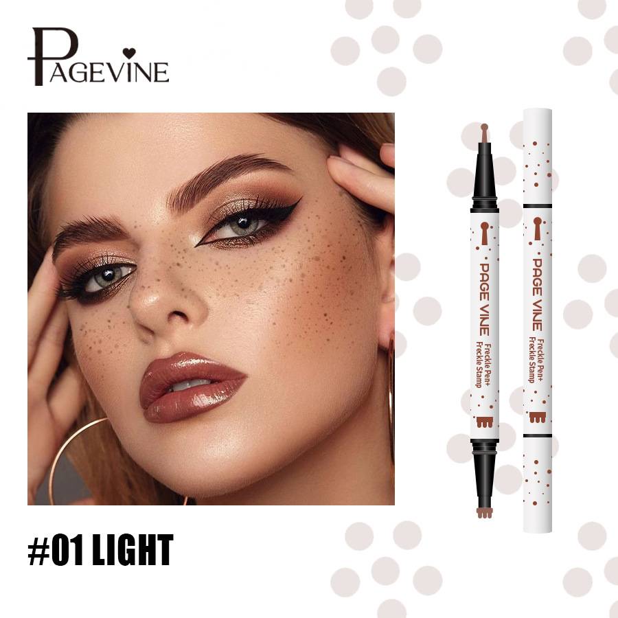 2-in-1 Freckle Stamp And Concealer Eyeliner Pen, Natural Realistic Brown Freckles, Waterproof Long-lasting Multi-use Makeup Pen