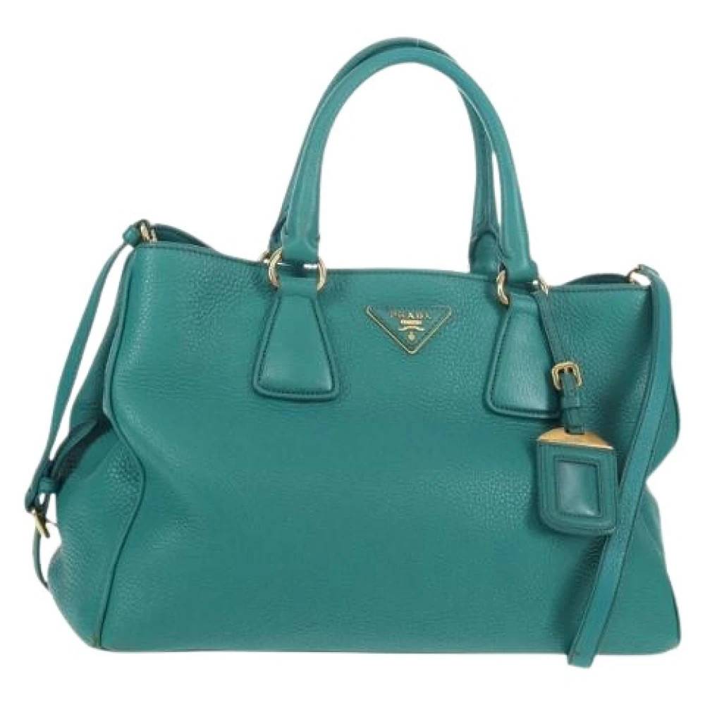 Prada Vintage Pre-owned Vintage Håndtaske - Vintage - Dame - Grøn - ONE SIZE - Læder
