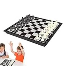 Magnetiskt Schack, Magnetiskt Bärbart Mellanschack, Leksaker Och Spel, Brädspel, Magnetiskt Hopfällbart Internationellt Schackbräde, Turneringens Internationella Schackdag 20 Juli, Hopfällbart