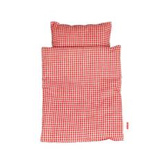 KREA Dolls Bed Linen, Red White Checked, 3 pcs
