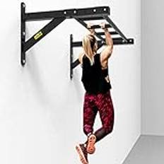 Pull-Up Bars Dip Stands Hem Fitness Flerpositions Horisontell Stång Väggklättringsvägghängande Trx Ram Träningsutrustning, Storlek: 130 * 63 * 45 Cm, Färg: Svart