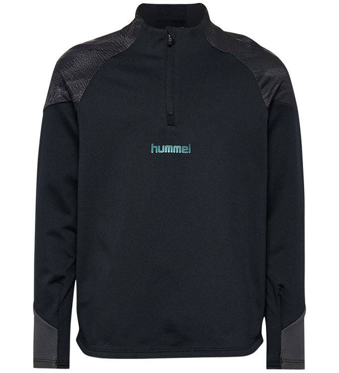 Hummel Bluse - hmlBlaze26 Pro Training Half Zip - Sort - Hummel - 6 år (116) - Bluse