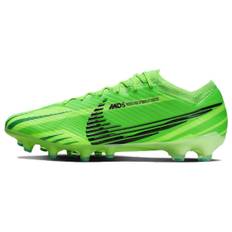 Nike Air Zoom Vapor 15 AG Round Toe Lace-Up Football Boots with Rubber Studs, Durable and Breathable Men Sneaker Green FJ7198-300 41
