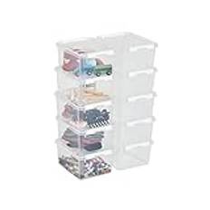 SmartStore 2 L x 10-st - Små Förvaringslådor i plast med lock - 10 års garanti - livsmedelssäker - clips - stapelbara- BPA-fri 21 x 17 x 11 cm