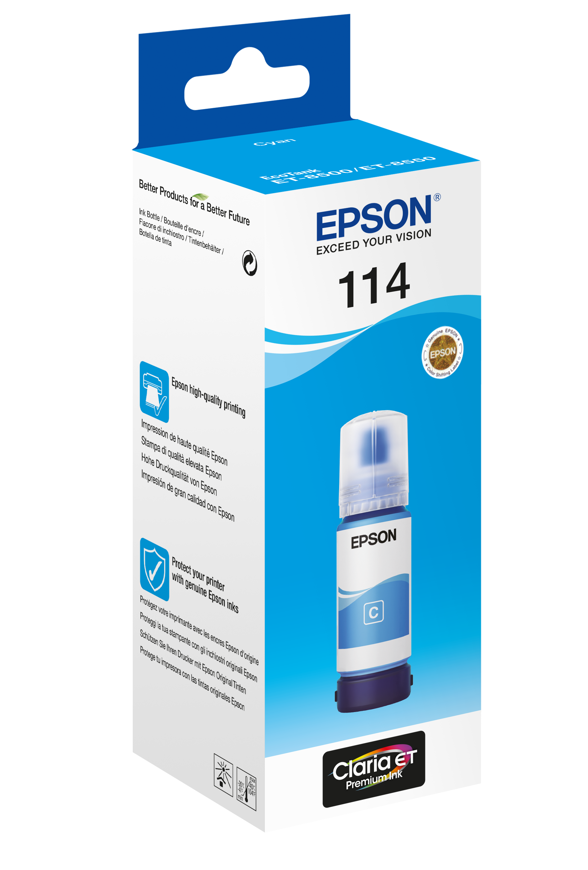 Ink-Jet Epson 114 Eco Tank cyan