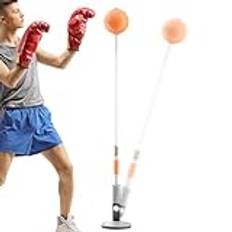 Reflex-boxningssäck – box-reflexboll, fristående boxningssäck | boxutrustning, sporttränare med stativ, stående boxsäck, hand-öga-koordinationsträningsset, speedbag för gymmet