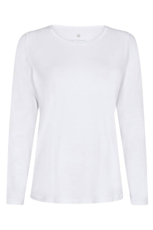 Bamboo Blend Tee - Langeærmet T-shirt - Hvid XS