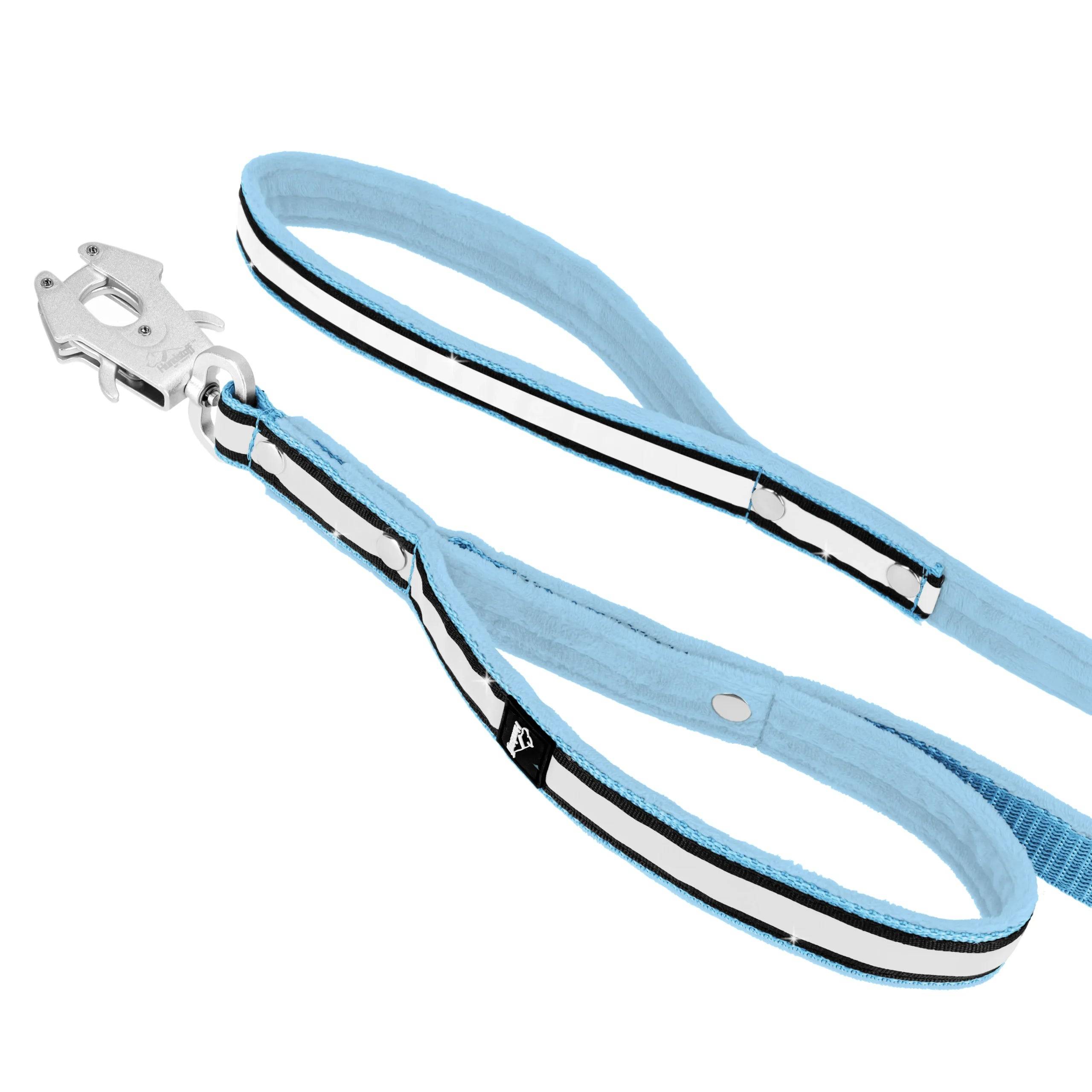 Guard Leash Safe Baby Blue - Väktarkoppel med handtag & reflex - Default Title