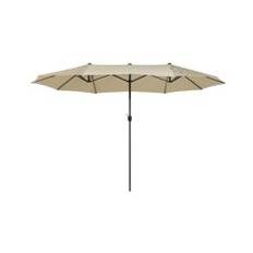 Haveparasol Grå/Beige SIBILLA