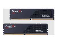 G.Skill Flare X5 - DDR5 - sats - 16 GB: 2 x 8 GB - DIMM 288-pin låg - 6000 MT/s / PC5-48000 - CL30 - 1.35 V - ej buffrad - on-die ECC - mattsvart