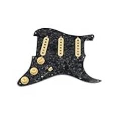 prewired pickguard pickup Prewired Loaded Pickguard Gitarr Pickuper Humbucker Pickups5 HSS ledningsnät Push-Pull Single Cut Set för/gitarr(13)