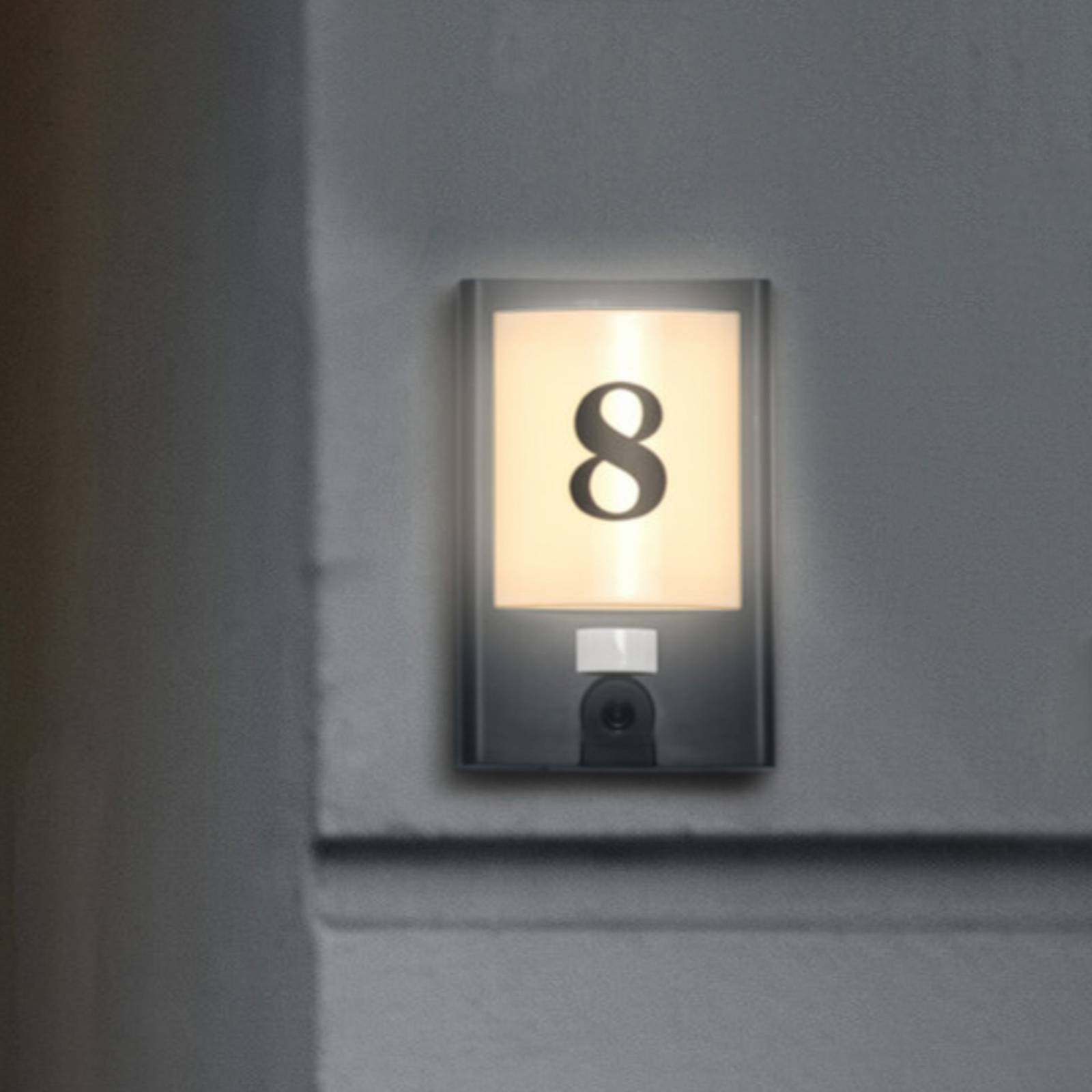 LEDVANCE SMART+ WiFi Entrance Number Camera vägg Camera, dimbar, Svart, Syntetmaterial, Modern, Smarta hem vägglampa utomhus