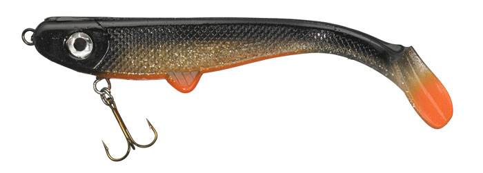 Maxximus Predator Conrad Softy Sort hoved Orange bugfinde og hale.