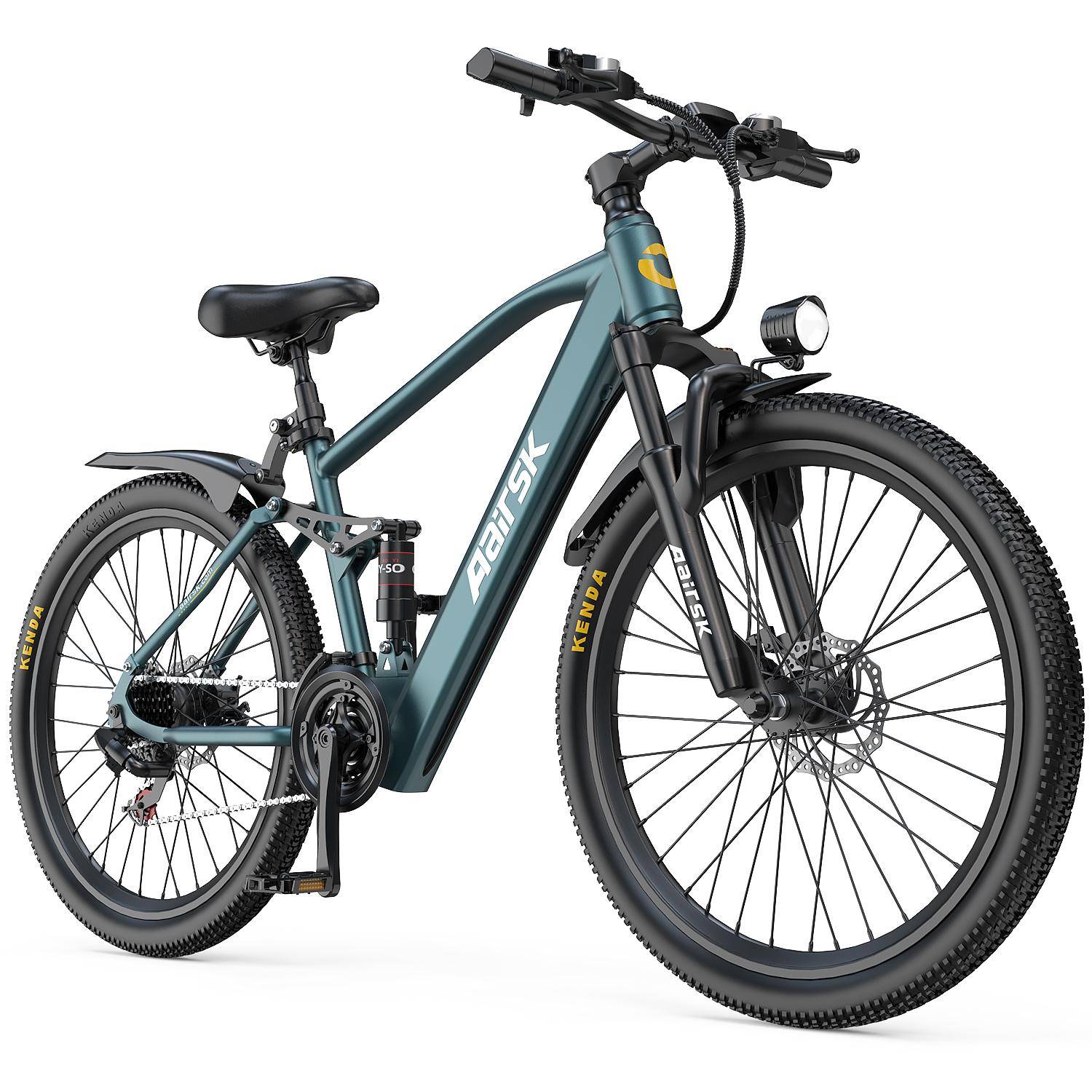 Elektrisk mountainbike för vuxna 24 tum Aairsk GT900 med 36V13Ah batteri, 21 växlar