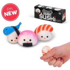 Scrunchems Squishy Sushi - 3-Styks Sæt med Kawaii Ansigter