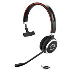 Jabra Evolve 65 SE UC Mono Trådløs Headset med opladerstander Sort