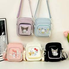 1 st Sanrio Girl Messenger Bag Dam Axelväska Flickor Barn Tecknad Liten Ryggsäck Bärbar Söt Axelväska - Multifärgad (Svart Coulommi,Kanelhund,Coulomi,Min melodi,Hej Kitty)