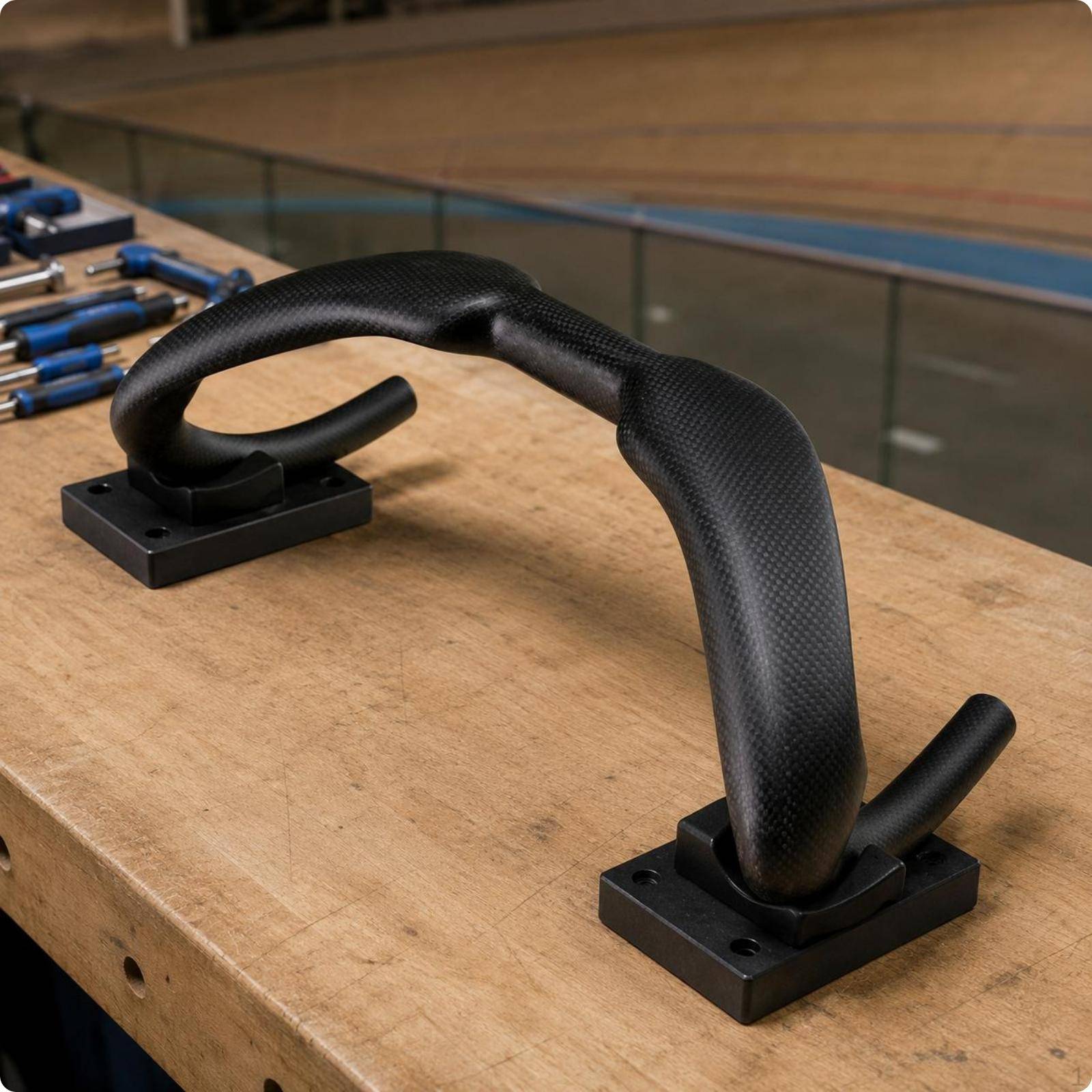 Aerodynamiskt Styre Lätt Kolfiber Bågstyre Ergonomiskt LandsvägscykelDrop för