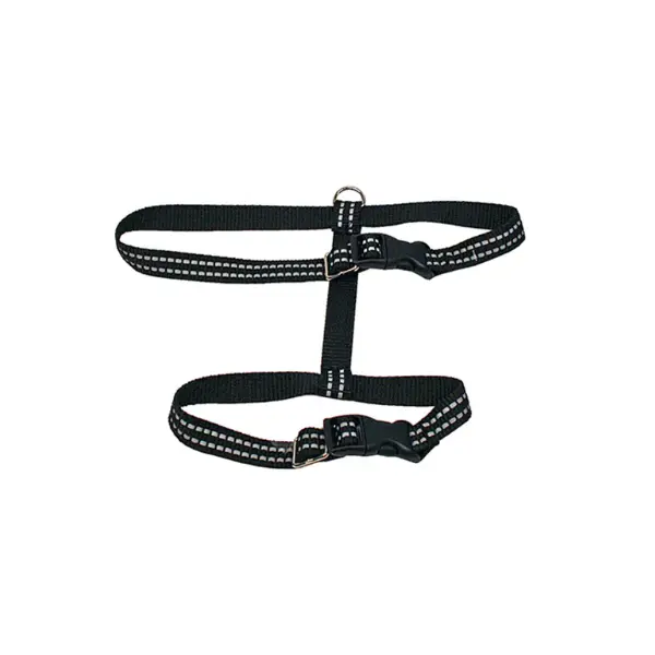 Kattesele med refleks - Alac 15 mm Sort