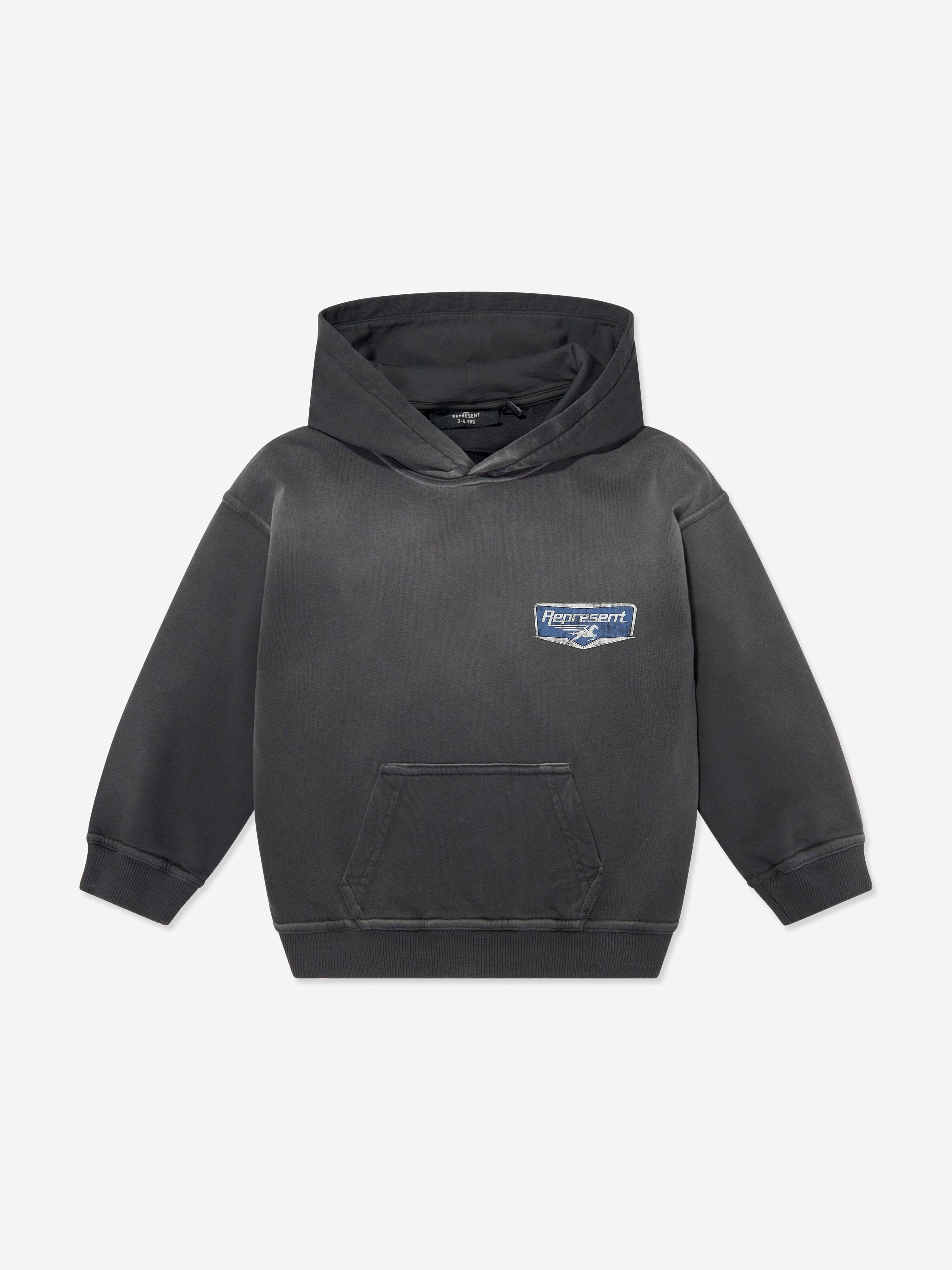 REPRESENT Kids Mini Nothing Faster Hoodie in Grey - Grey / 5 - 6 Years (5 - 6 Years)