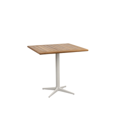 Cane-Line - Cafebordsunderrede - Drop - Sand/bordsskiva 72X72 cm - Drop, Go - Teak - Småbord & Sidobord utomhus - Beige,Träfärgad
