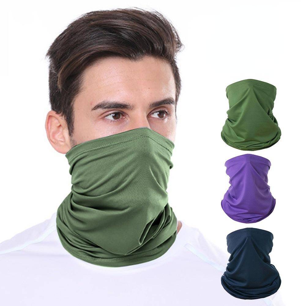 Bandana Hög elastisk Sömlös Bandana Buffs Damask Pannband Cykling Fiske Tube Ansiktsskydd Män Scarf purple