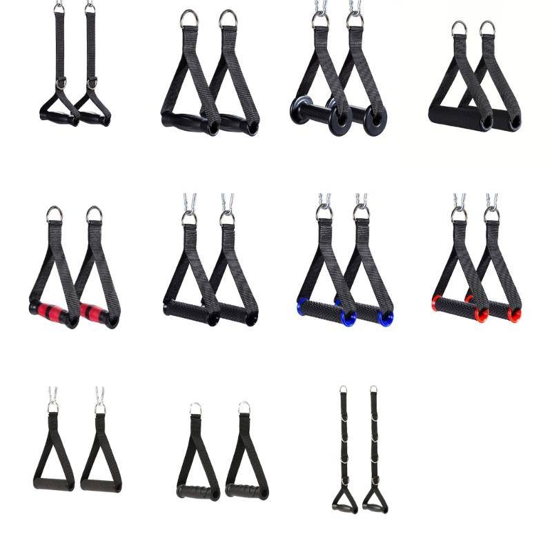 1 par Träningshandtag för Gym Neddragningsträning Handtag för Träningsgummiband Halkfritt Grepp för Gym Hållbart