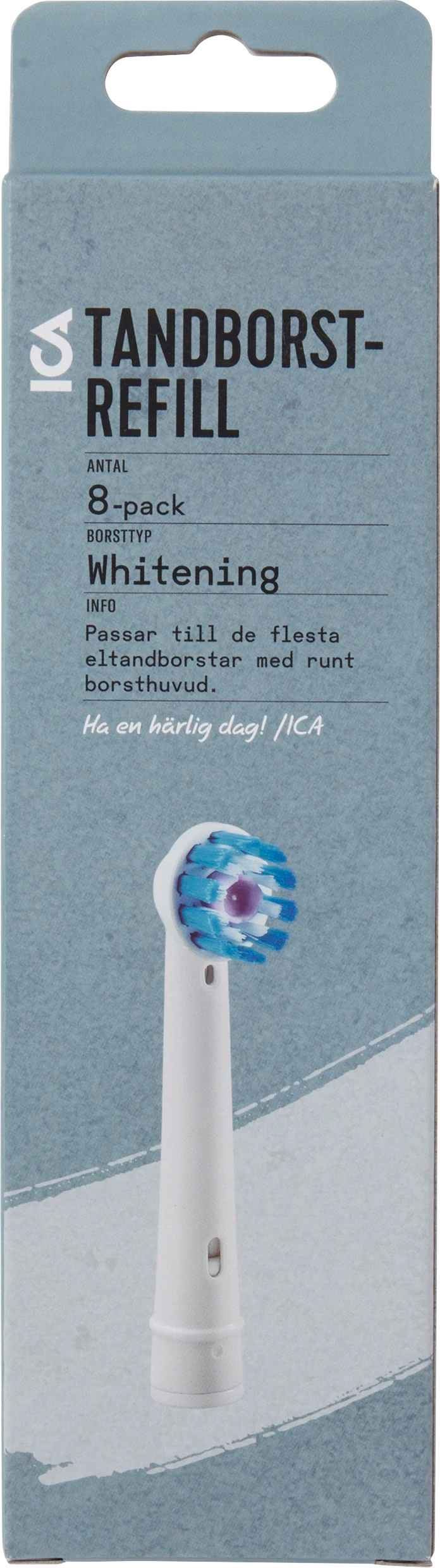 Tandborstrefill Whitening 8p ICA