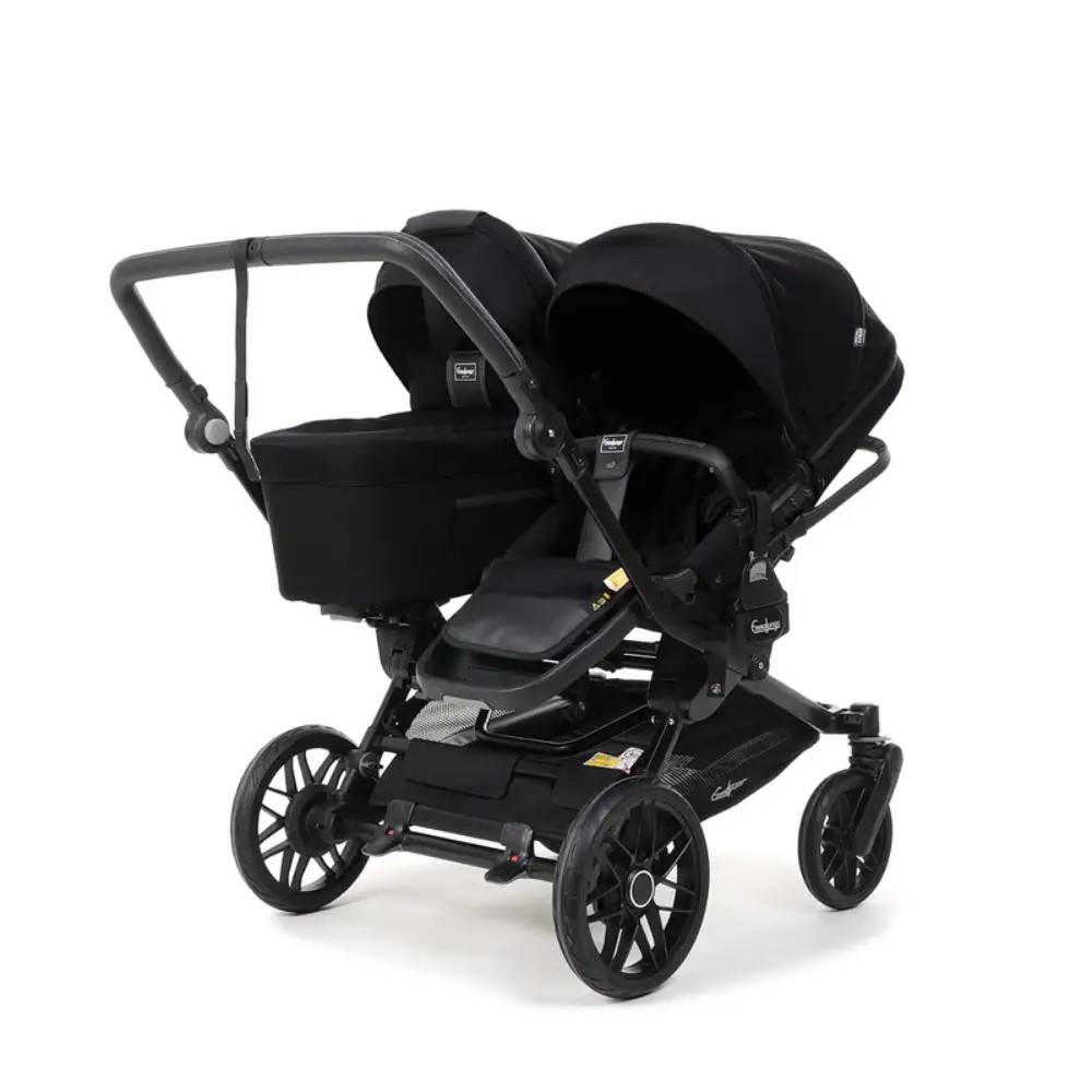 Emmaljunga Double Sento Ergo+ Urban Black - Svart