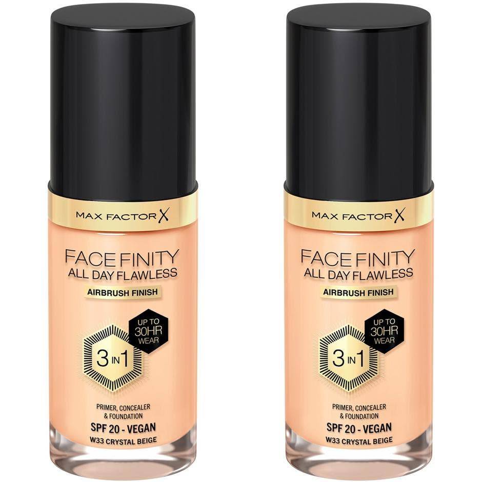 2st Max Factor All Day Flawless 3in1 Foundation 33 Crystal Beige
