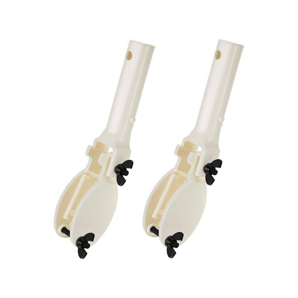 2 Pack Heavy Duty Pool Pole Hanger, Wall Mount Pool Telescopic Pole Bracket, Rust Proof Fixed Holder B