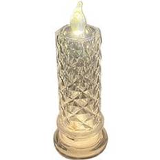 Ljus form elektronisk lampa flamlös plast julevenemang värmeljus heminredning xmas led ljus ljus elektroniska lampor - C med bas