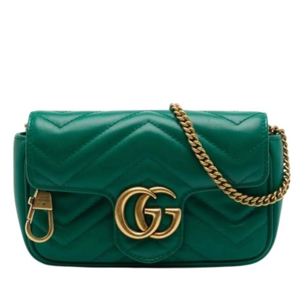 Gucci Vintage - Pre-owned Quilted Mini Crossbody Vintage - Dam - ONE Size - Läder