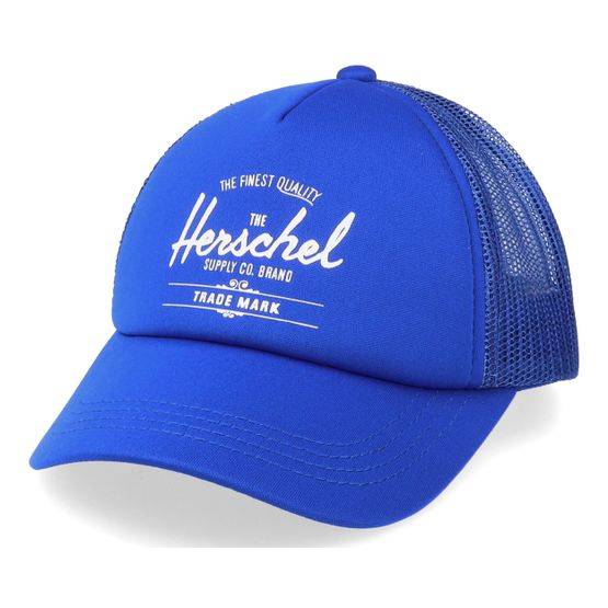 Herschel - Blå trucker Keps - Kids Toddler Whaler Mesh 1-2 Years Blue Trucker @ Hatstore