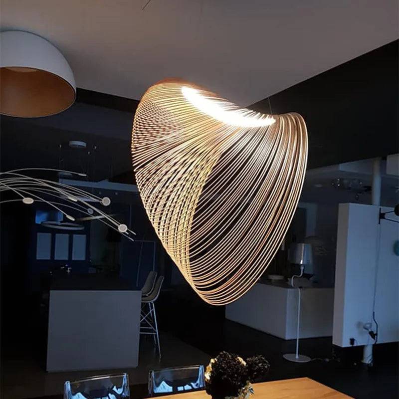 ScandiGlow Pendel - Elegant Skandinavisk Taklampa - Varm vit